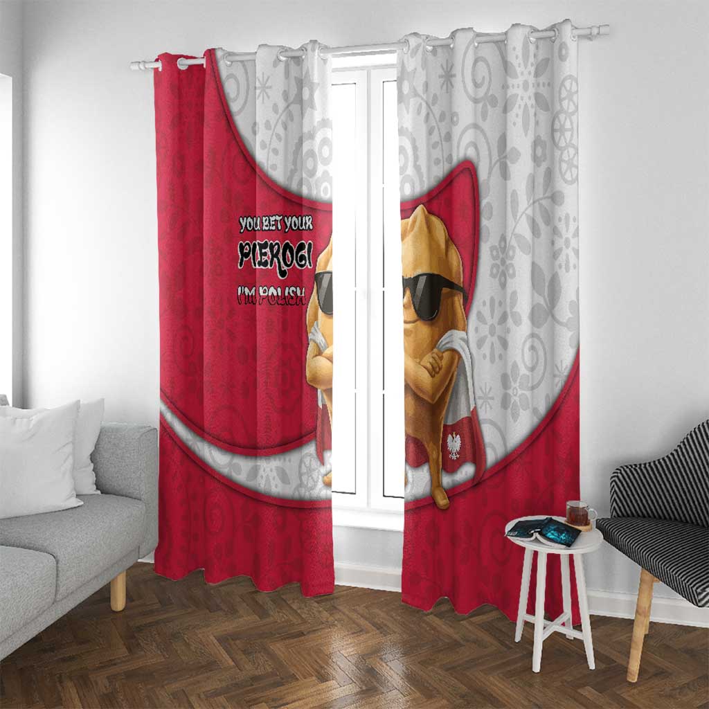 Poland Window Curtain The Cool Pierogi Funny Style