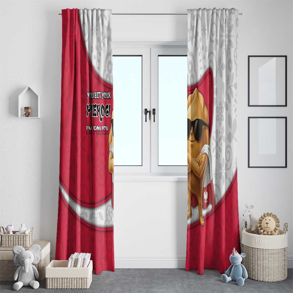 Poland Window Curtain The Cool Pierogi Funny Style