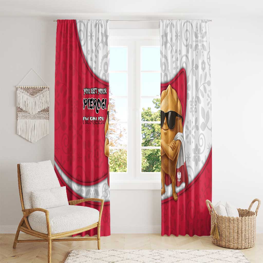 Poland Window Curtain The Cool Pierogi Funny Style
