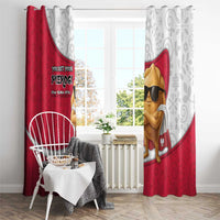 Poland Window Curtain The Cool Pierogi Funny Style
