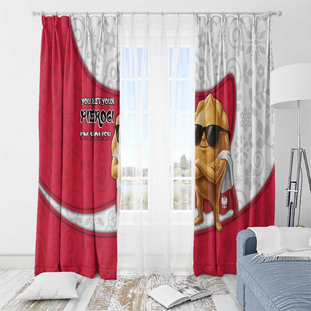 Poland Window Curtain The Cool Pierogi Funny Style