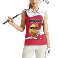 Personalized Poland Women Sleeveless Polo Shirt The Cool Pierogi Funny Style