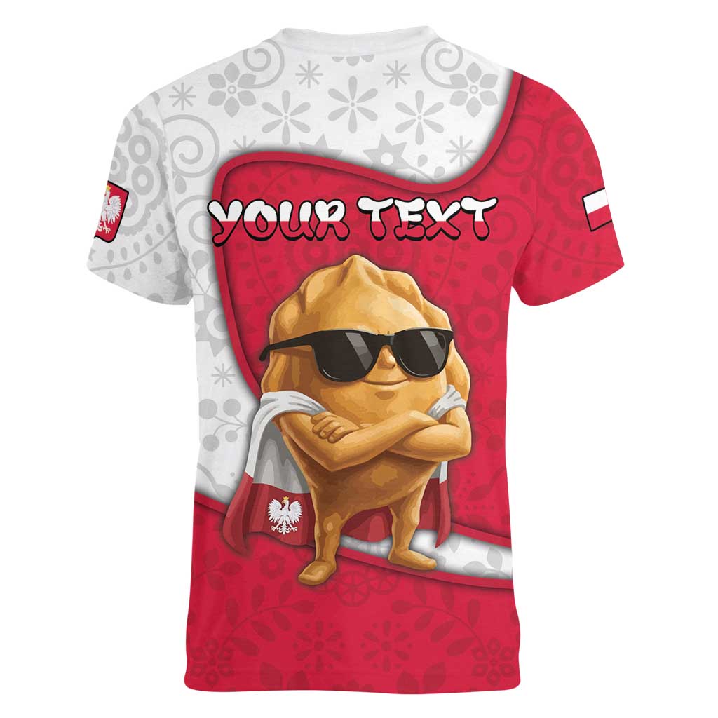 Personalized Poland Women V-Neck T-Shirt The Cool Pierogi Funny Style
