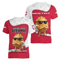 Personalized Poland Women V-Neck T-Shirt The Cool Pierogi Funny Style