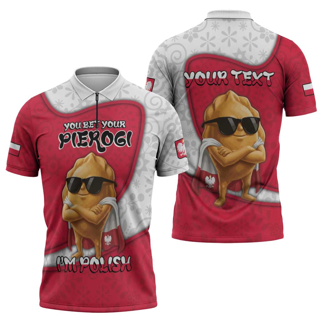 Personalized Poland Zipper Polo Shirt The Cool Pierogi Funny Style