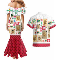 Poland Couples Matching Mermaid Dress and Hawaiian Shirt Pierogi Tysiac 1000