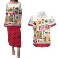 Poland Couples Matching Puletasi and Hawaiian Shirt Pierogi Tysiac 1000