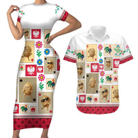 Poland Couples Matching Short Sleeve Bodycon Dress and Hawaiian Shirt Pierogi Tysiac 1000