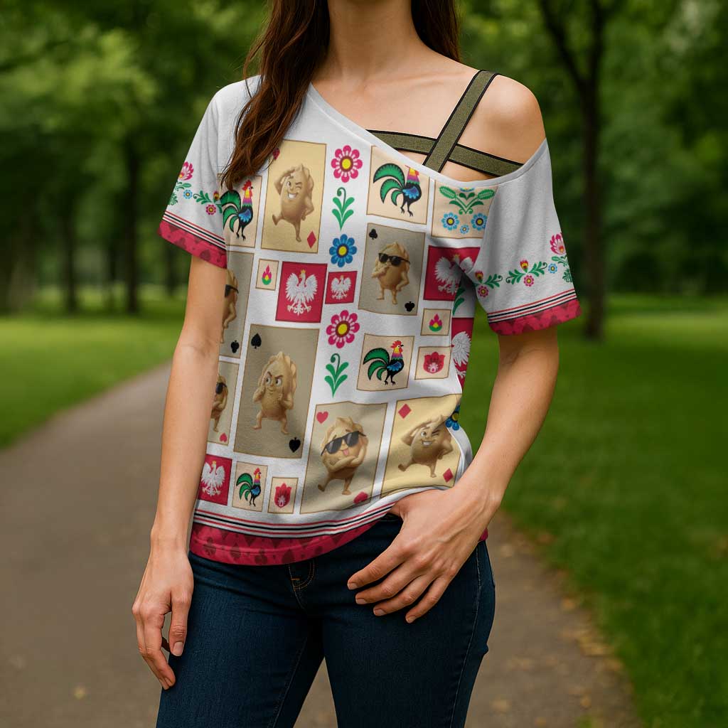 Poland Cross Shoulder Shirt Pierogi Tysiac 1000