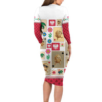 Poland Family Matching Long Sleeve Bodycon Dress and Hawaiian Shirt Pierogi Tysiac 1000