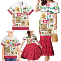 Poland Family Matching Mermaid Dress and Hawaiian Shirt Pierogi Tysiac 1000