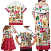 Poland Family Matching Off Shoulder Maxi Dress and Hawaiian Shirt Pierogi Tysiac 1000