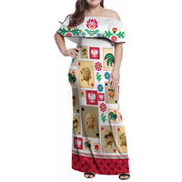 Poland Family Matching Off Shoulder Maxi Dress and Hawaiian Shirt Pierogi Tysiac 1000