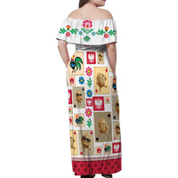 Poland Family Matching Off Shoulder Maxi Dress and Hawaiian Shirt Pierogi Tysiac 1000