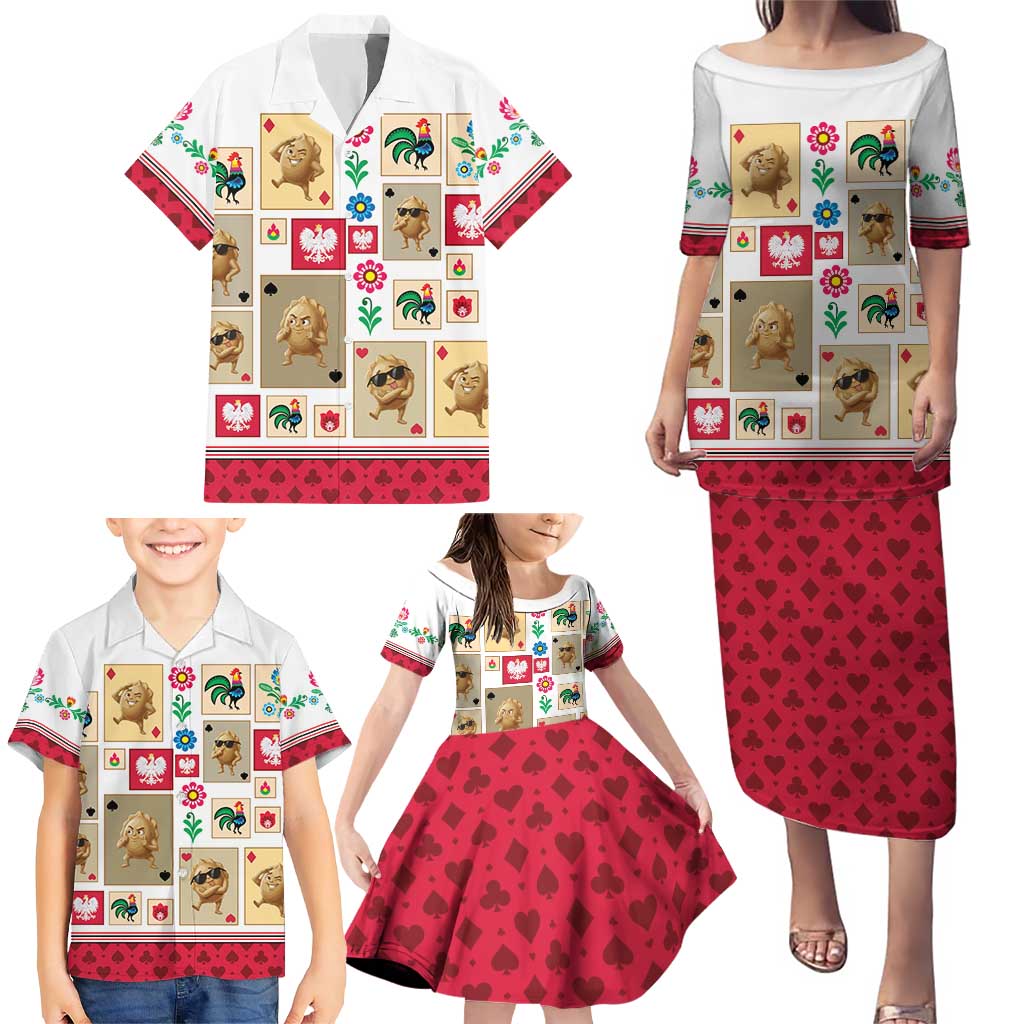 Poland Family Matching Puletasi and Hawaiian Shirt Pierogi Tysiac 1000