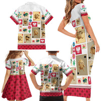 Poland Family Matching Short Sleeve Bodycon Dress and Hawaiian Shirt Pierogi Tysiac 1000