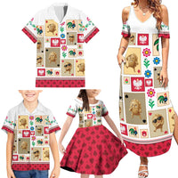 Poland Family Matching Summer Maxi Dress and Hawaiian Shirt Pierogi Tysiac 1000