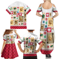 Poland Family Matching Summer Maxi Dress and Hawaiian Shirt Pierogi Tysiac 1000