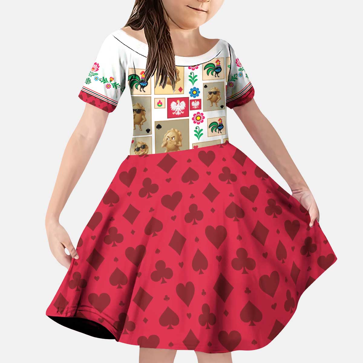 Poland Kid Short Sleeve Dress Pierogi Tysiac 1000