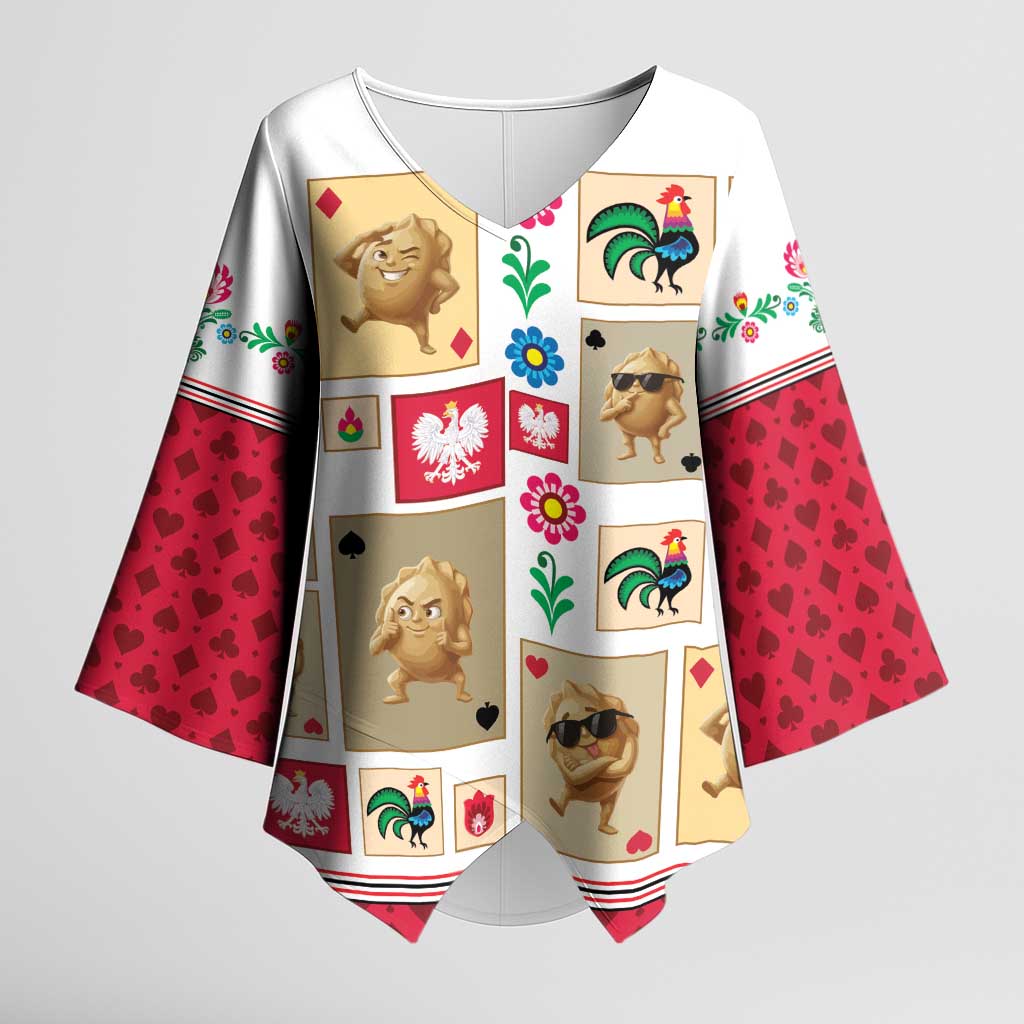 Poland Kimono Sleeve Blouse Pierogi Tysiac 1000