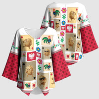 Poland Kimono Sleeve Blouse Pierogi Tysiac 1000