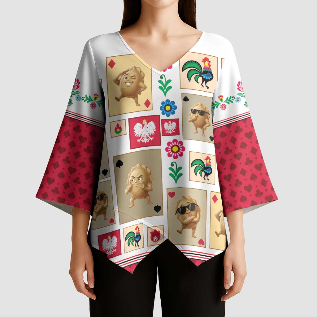 Poland Kimono Sleeve Blouse Pierogi Tysiac 1000