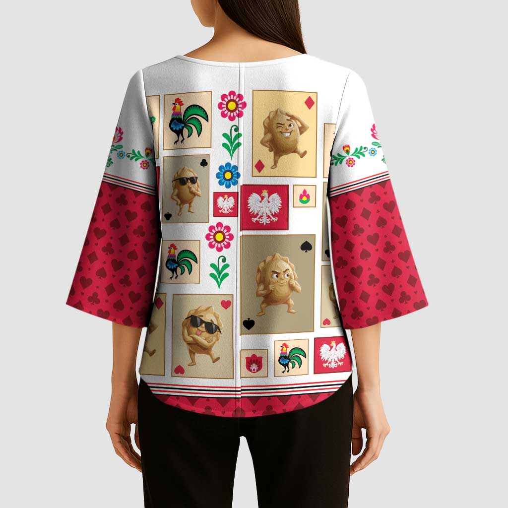 Poland Kimono Sleeve Blouse Pierogi Tysiac 1000