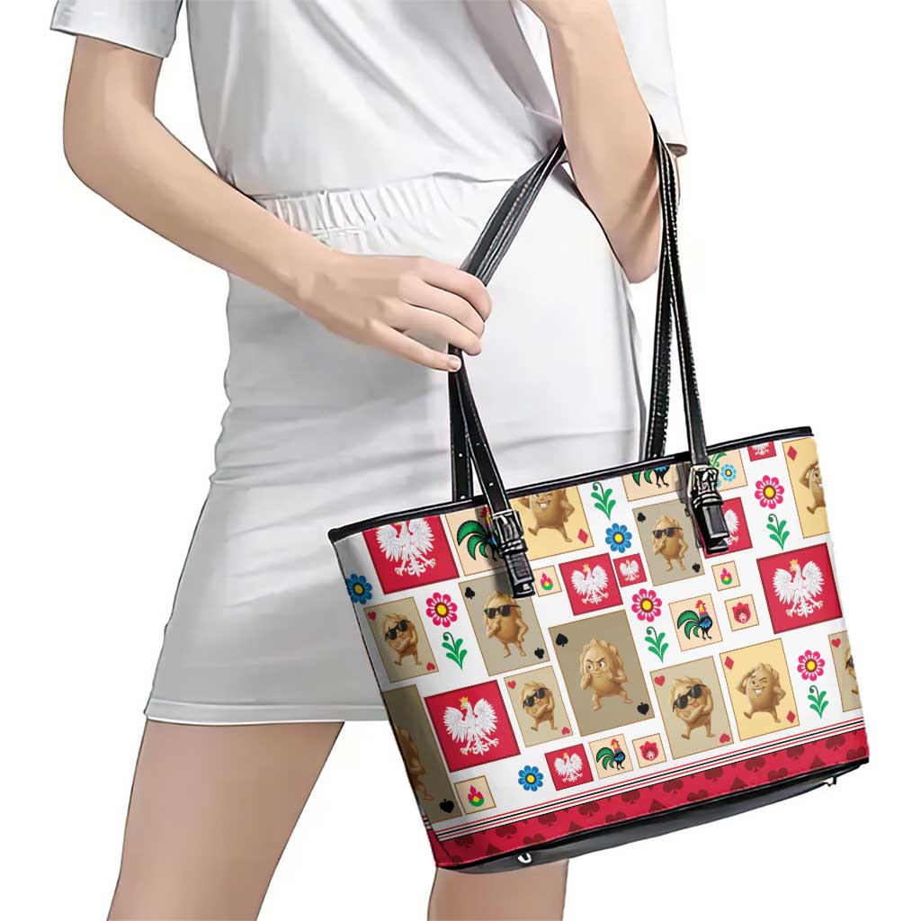 Poland Leather Tote Bag Pierogi Tysiac 1000