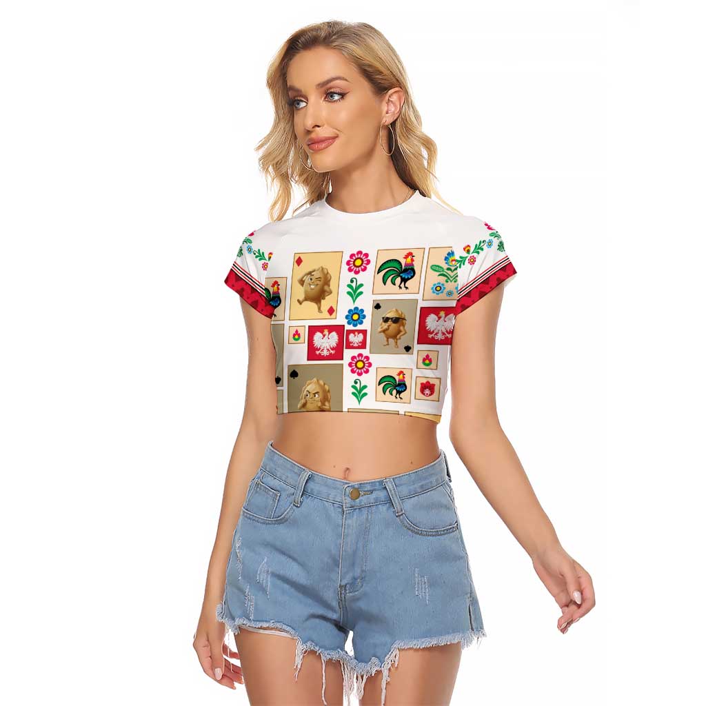 Poland Raglan Cropped T Shirt Pierogi Tysiac 1000