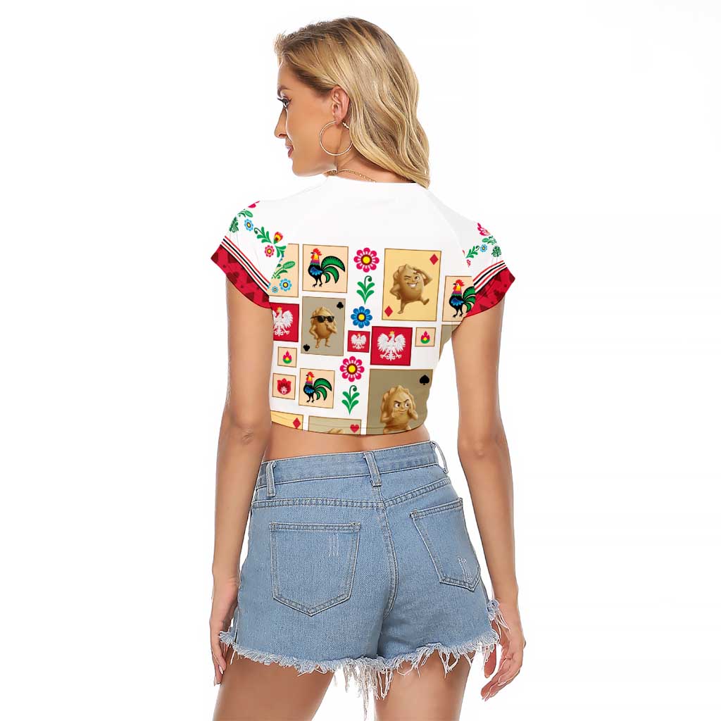 Poland Raglan Cropped T Shirt Pierogi Tysiac 1000