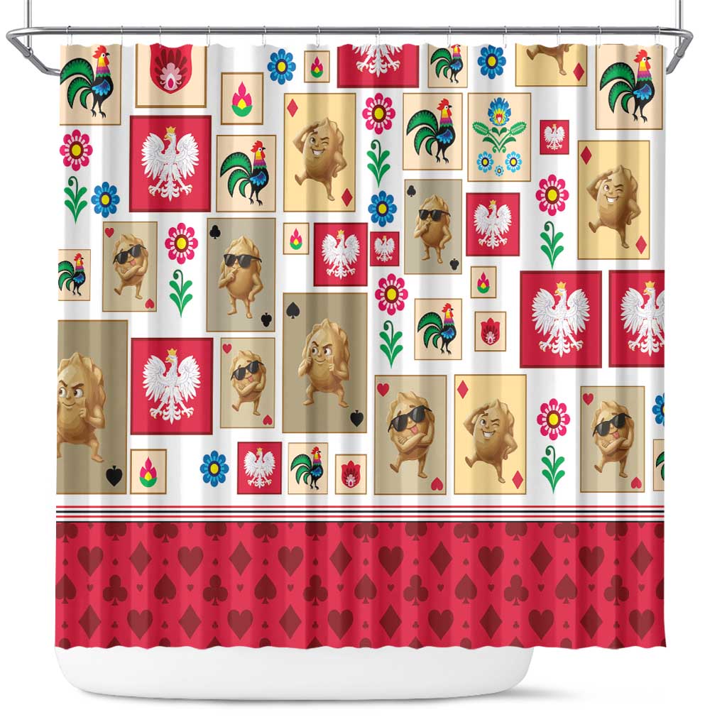 Poland Shower Curtain Pierogi Tysiac 1000