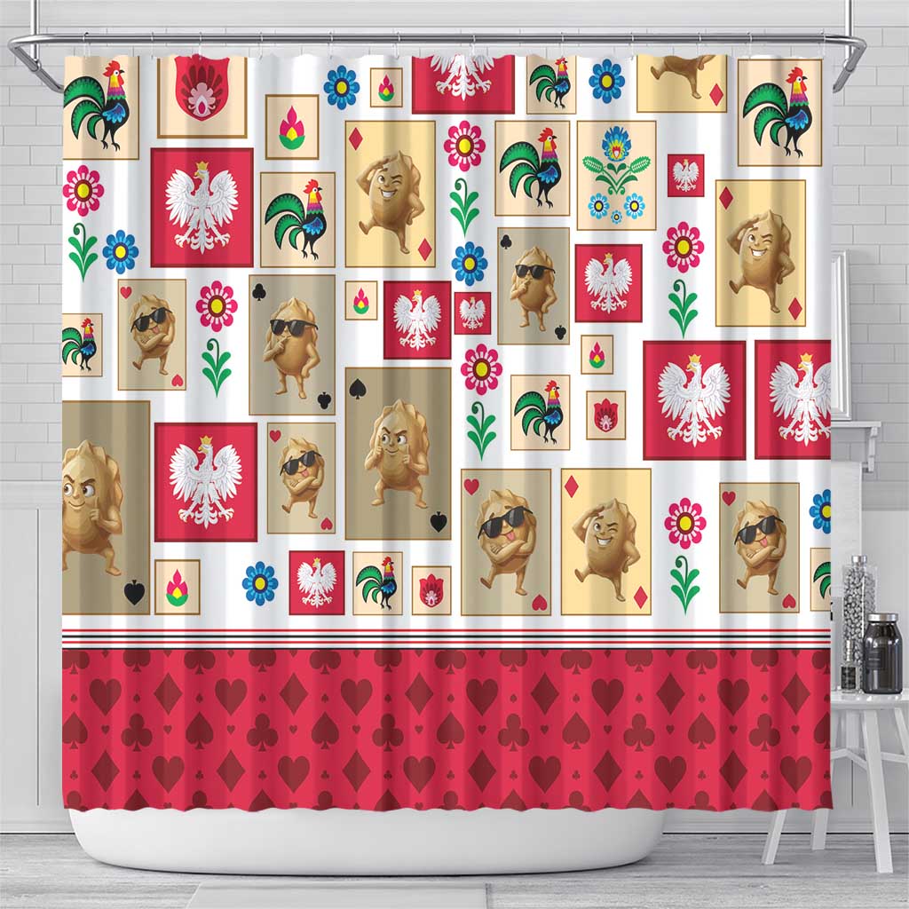 Poland Shower Curtain Pierogi Tysiac 1000