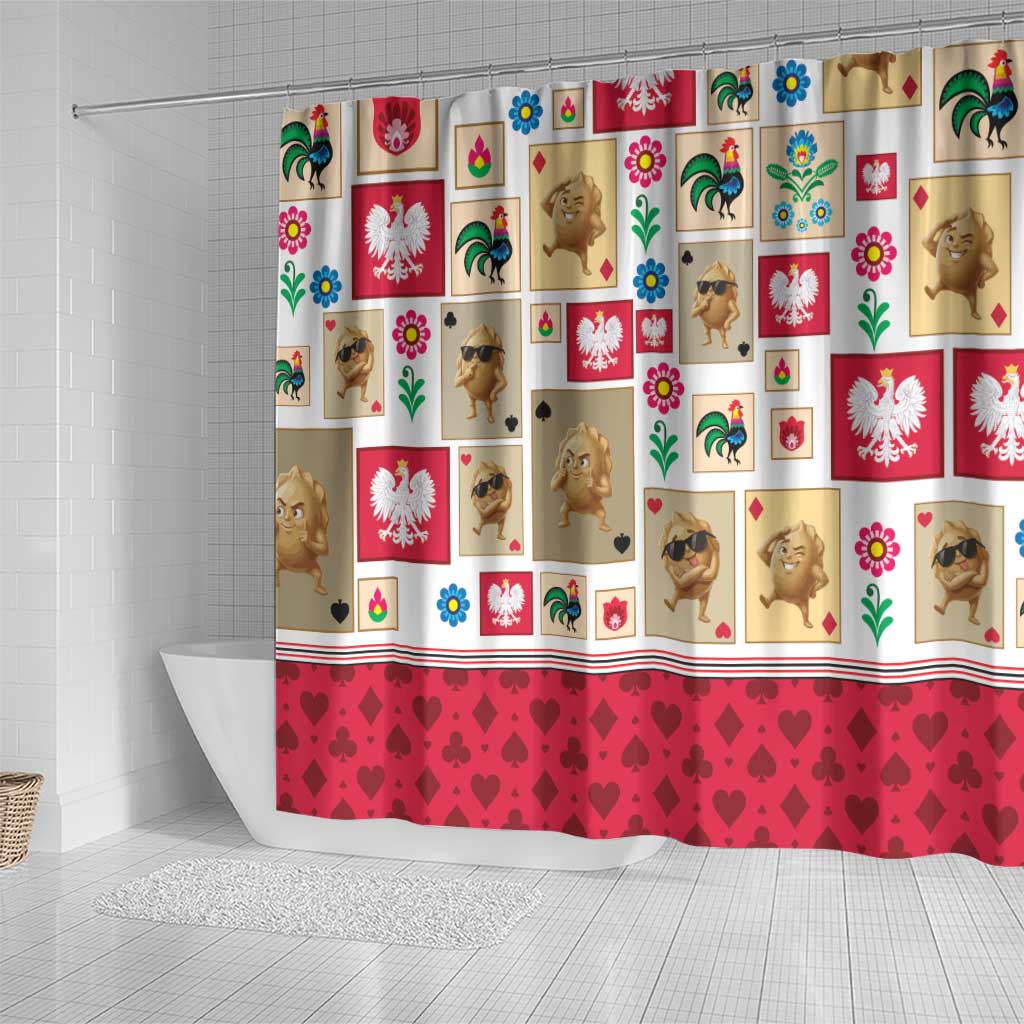 Poland Shower Curtain Pierogi Tysiac 1000