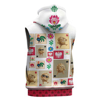 Poland Sleeveless Zip Hoodie Pierogi Tysiac 1000