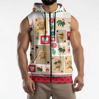 Poland Sleeveless Zip Hoodie Pierogi Tysiac 1000