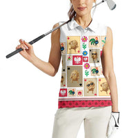 Poland Women Sleeveless Polo Shirt Pierogi Tysiac 1000