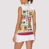Poland Women Sleeveless Polo Shirt Pierogi Tysiac 1000