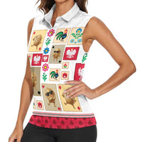 Poland Women Sleeveless Polo Shirt Pierogi Tysiac 1000