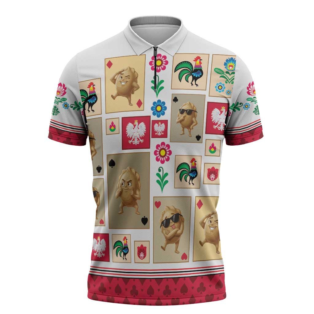 Poland Zipper Polo Shirt Pierogi Tysiac 1000