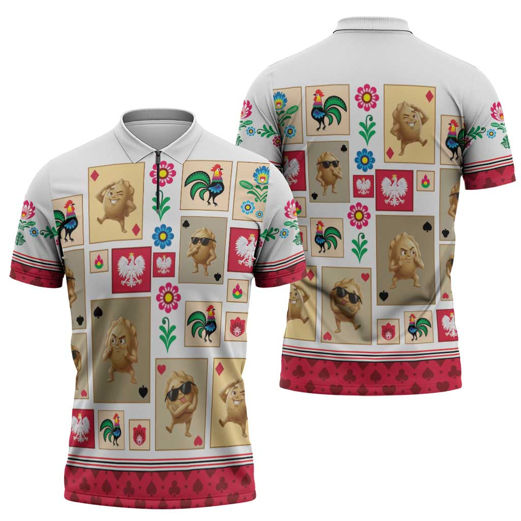 Poland Zipper Polo Shirt Pierogi Tysiac 1000