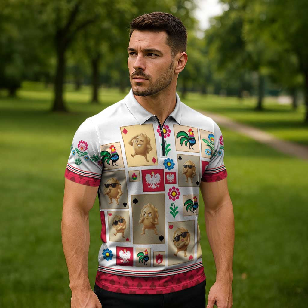Poland Zipper Polo Shirt Pierogi Tysiac 1000