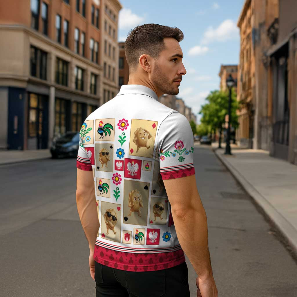 Poland Zipper Polo Shirt Pierogi Tysiac 1000