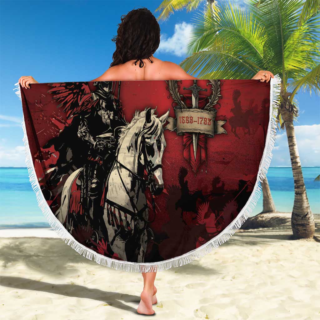 Polish Lithuanian Commonwealth Beach Blanket Winged Hussar Warrior Battle Of Vienna