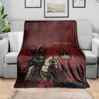 Polish Lithuanian Commonwealth Blanket Winged Hussar Warrior Battle Of Vienna
