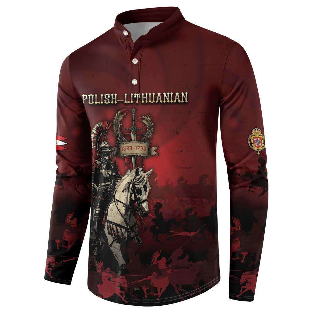 Polish Lithuanian Commonwealth Button Sweatshirt Winged Hussar Warrior Battle Of Vienna