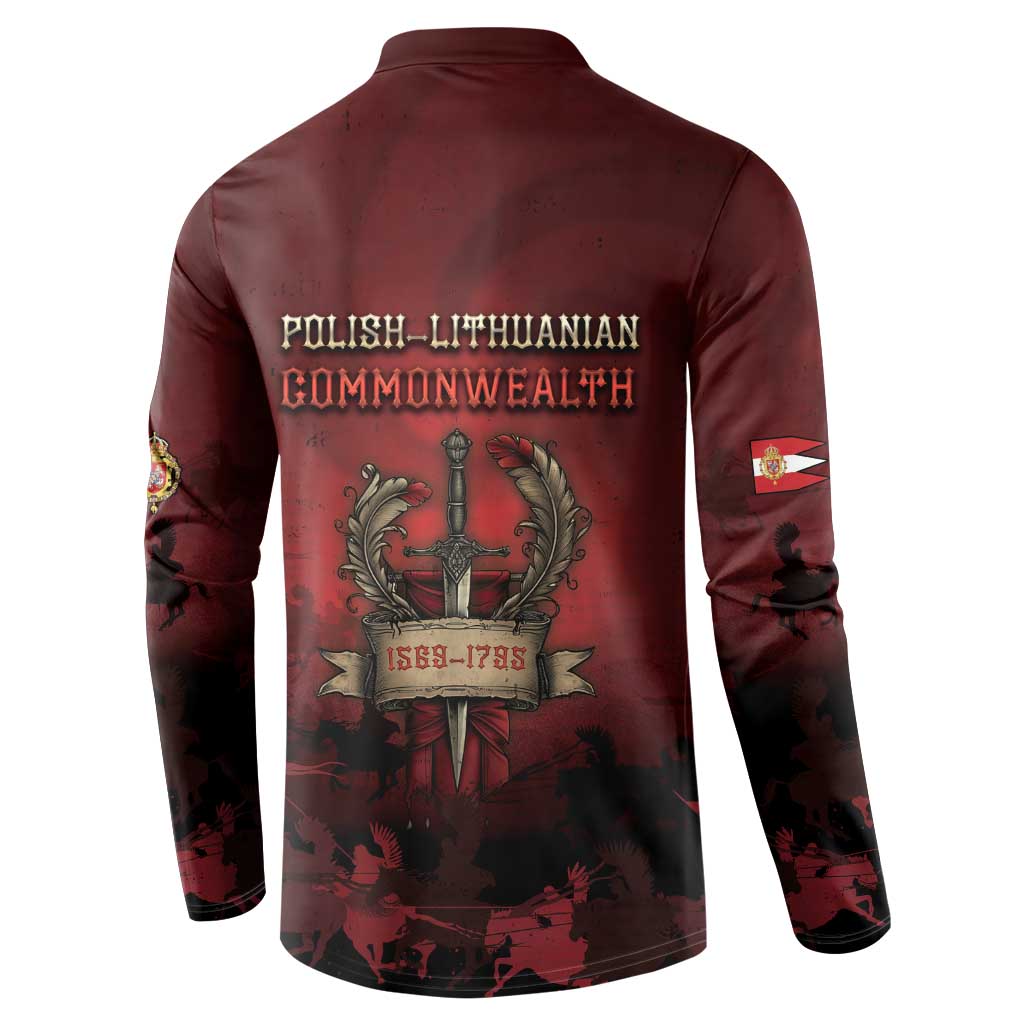 Polish Lithuanian Commonwealth Button Sweatshirt Winged Hussar Warrior Battle Of Vienna