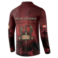 Polish Lithuanian Commonwealth Button Sweatshirt Winged Hussar Warrior Battle Of Vienna