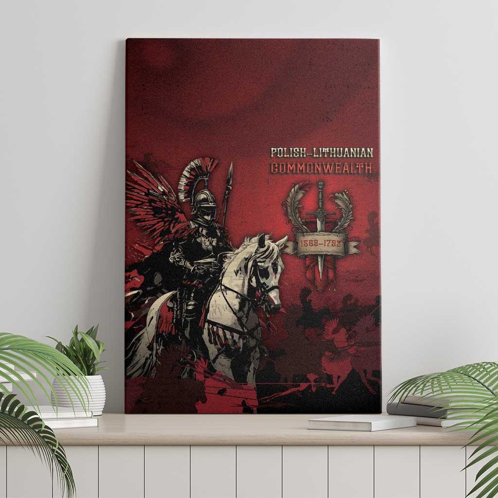 Polish Lithuanian Commonwealth Canvas Wall Art Winged Hussar Warrior Battle Of Vienna