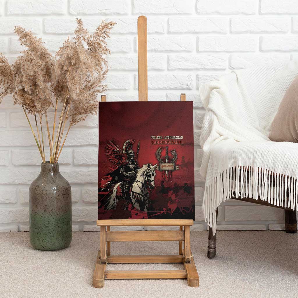 Polish Lithuanian Commonwealth Canvas Wall Art Winged Hussar Warrior Battle Of Vienna