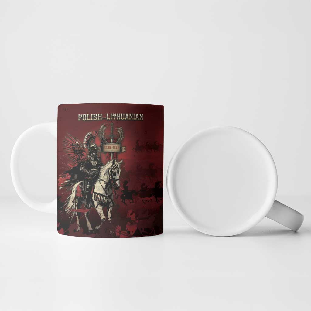 Polish Lithuanian Commonwealth Ceramic Mug Winged Hussar Warrior Battle Of Vienna